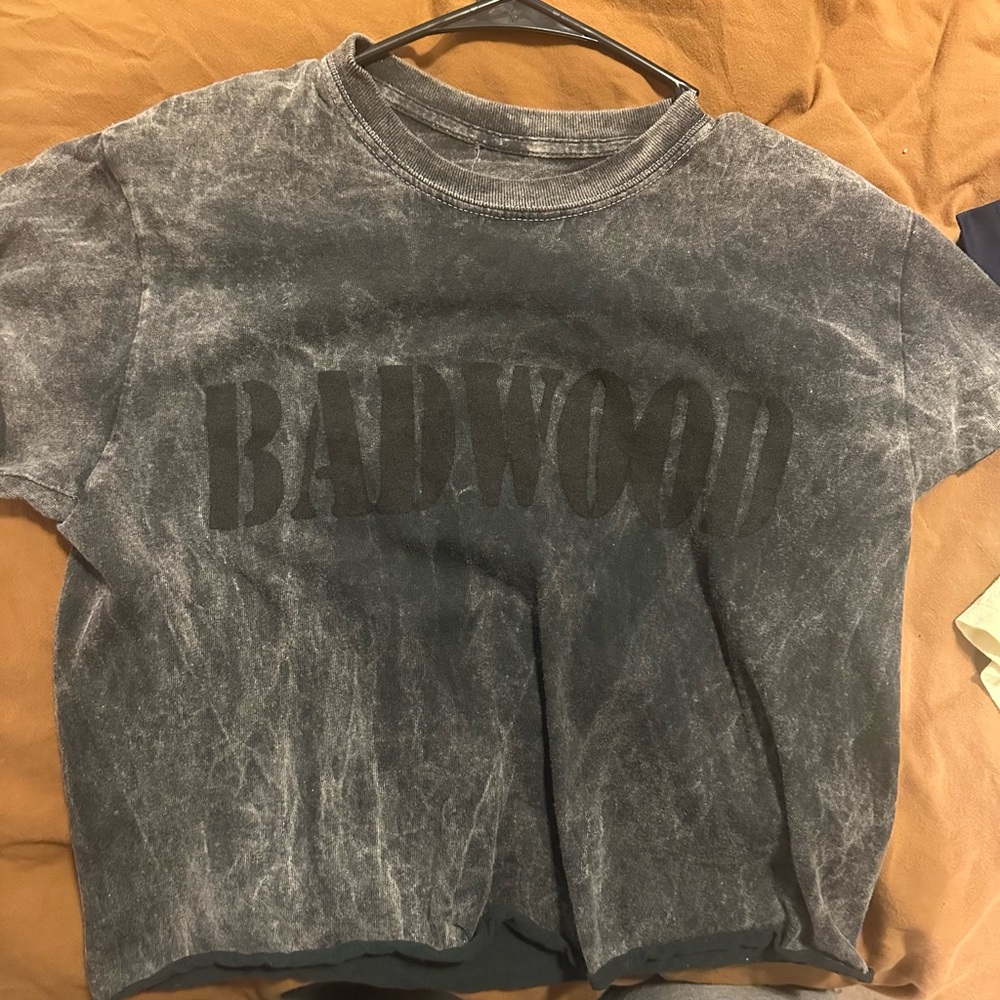 Badwood Distressed Gray T-Shirt